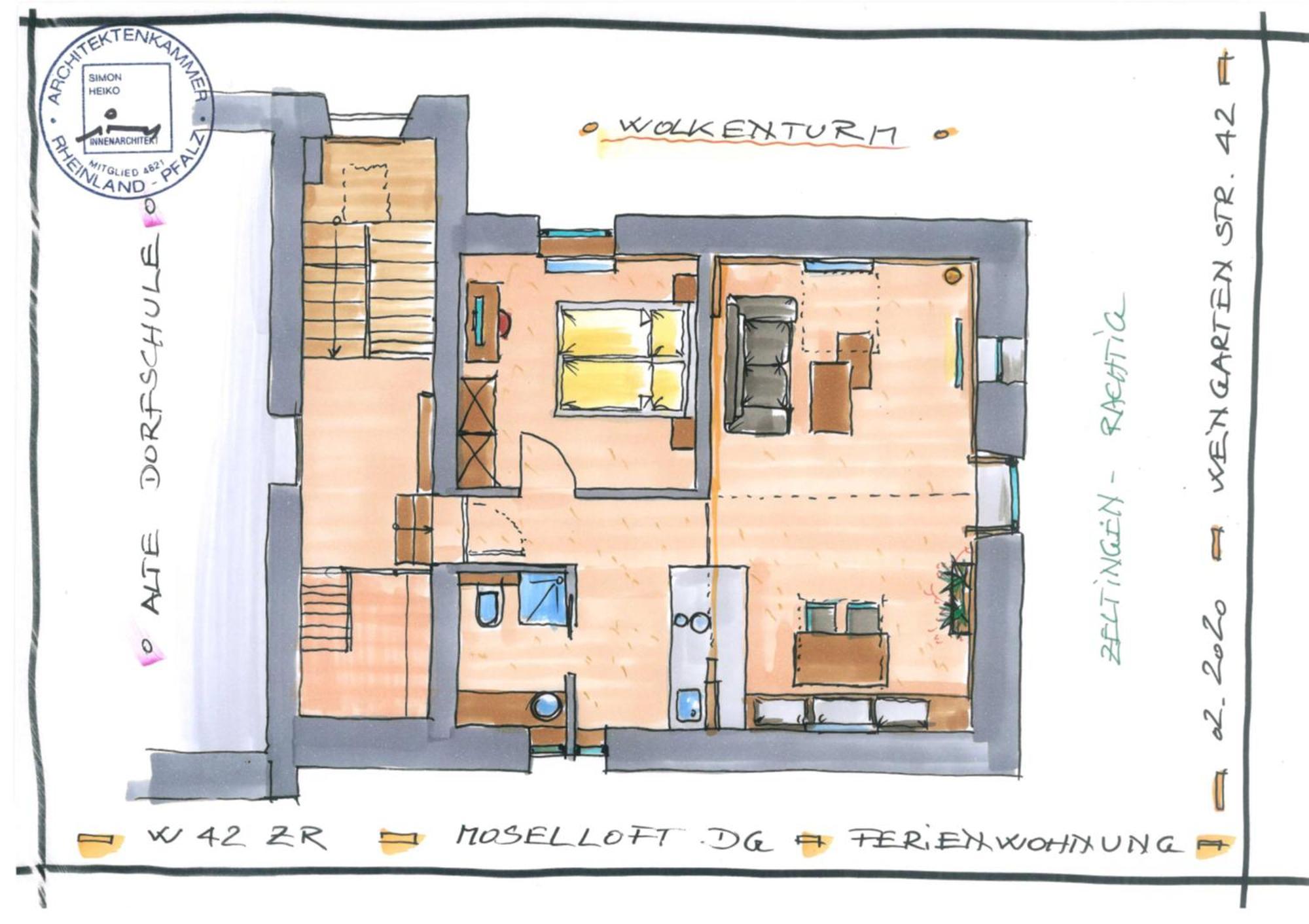 Moselloft Zeltingen-Rachtig Leilighet Eksteriør bilde